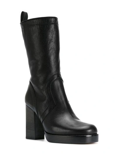 Shop Rick Owens Classic Chunky Boots In Black