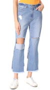 SJYP BACK STRAP DETAIL JEANS