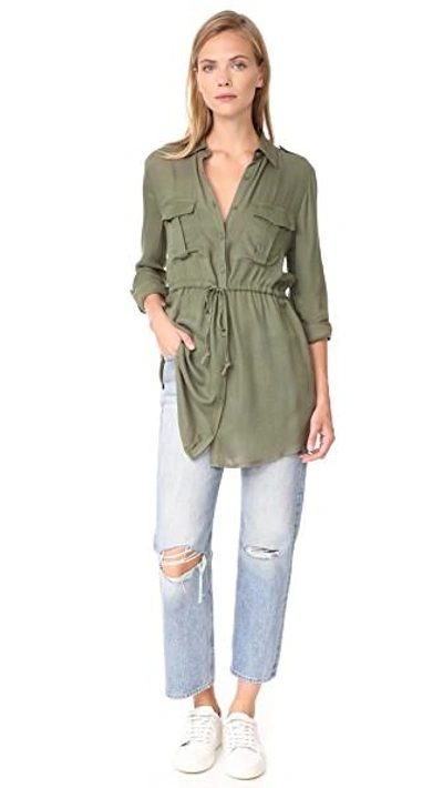 Shop Bb Dakota Casey Dress In Light Olive