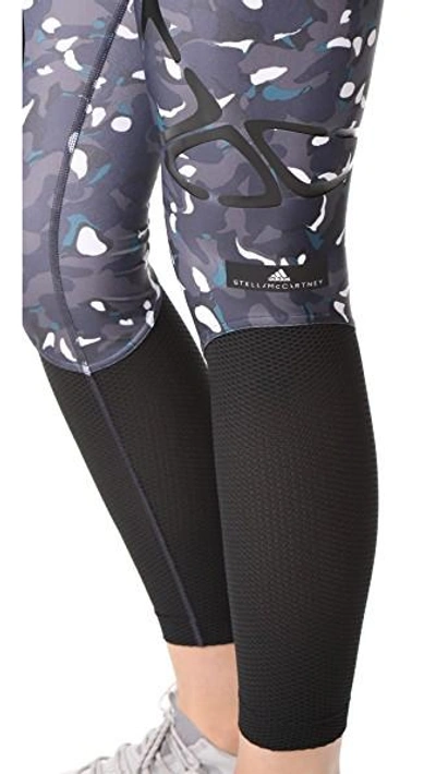 Shop Adidas By Stella Mccartney Run Sprintweb Leggings In Night Steel/black