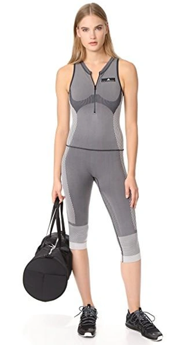 Shop Adidas By Stella Mccartney Yoga All In One Jumpsuit In Black/white
