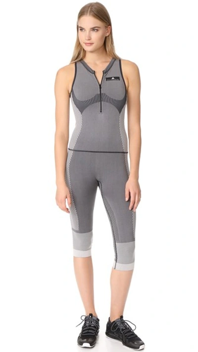 Adidas By Stella Mccartney Yoga All In One Jumpsuit In Black/white