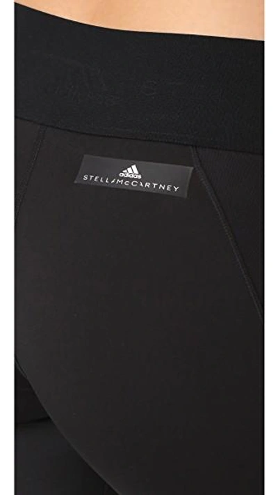 Shop Adidas By Stella Mccartney Train 3/4 Tights In Black