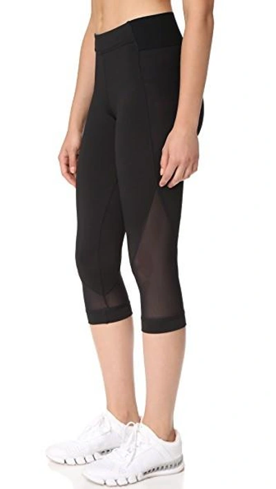 Shop Adidas By Stella Mccartney Train 3/4 Tights In Black