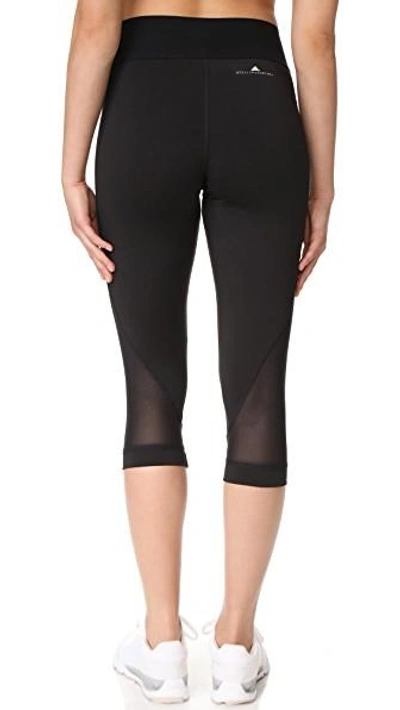 Shop Adidas By Stella Mccartney Train 3/4 Tights In Black