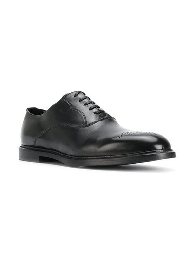 Shop Dolce & Gabbana Marsala Oxford Shoes In Black