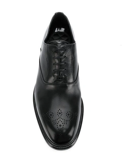 Shop Dolce & Gabbana Marsala Oxford Shoes In Black