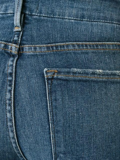 Shop Frame Cropped Flared Jeans - Blue