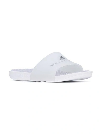 Shop Adidas By Stella Mccartney Logo Print Slide Sandals