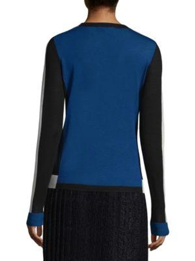 Shop Hugo Boss Ferda Wool Sweater In Multi