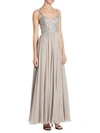 JENNY PACKHAM Beaded Chiffon Gown