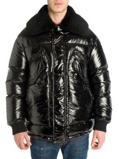 Dsquared2 Black Down Shiny Puffer Jacket