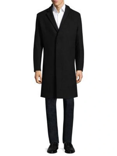 Theory Bower Wool-blend Top Coat In Eclipse