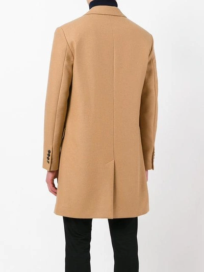 Shop Ami Alexandre Mattiussi Two Button Coat In Brown