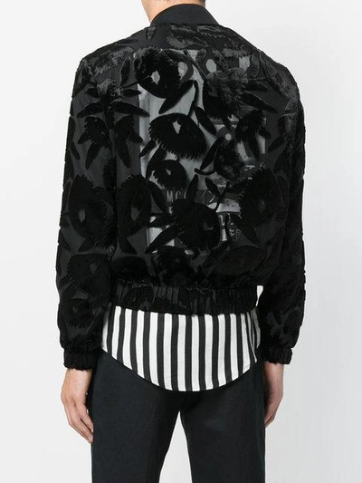 Shop Mcq By Alexander Mcqueen Multi-layer Floral Bomber Jacket