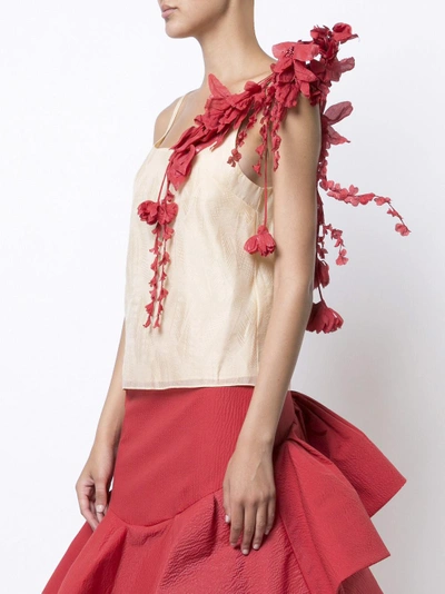 Shop Rosie Assoulin Flower Garland Camisole