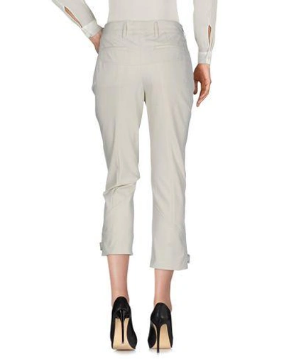 Shop Prada Casual Pants In Light Grey