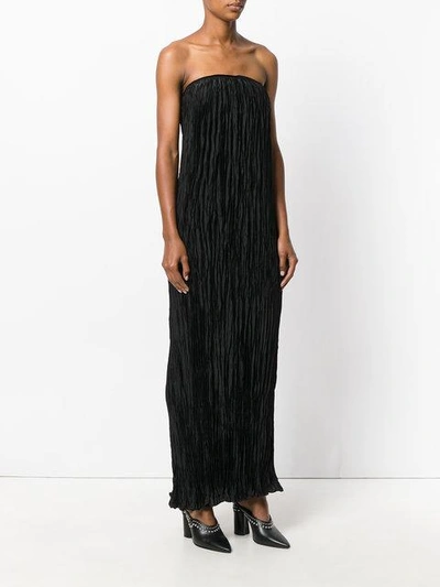 Elizabeth And James Denver Pleated Maxi Dress In Black