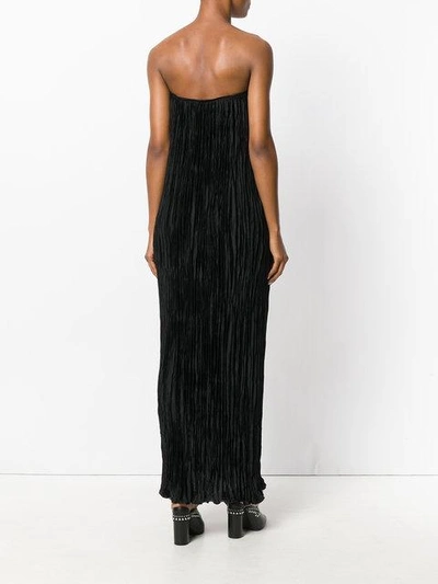 Elizabeth And James Denver Pleated Maxi Dress In Black