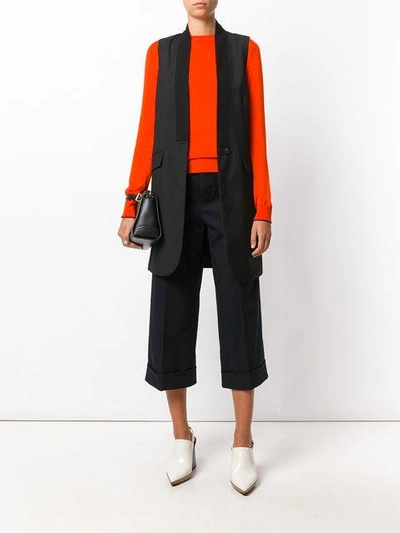 Shop Marni Cropped Trousers - Blue
