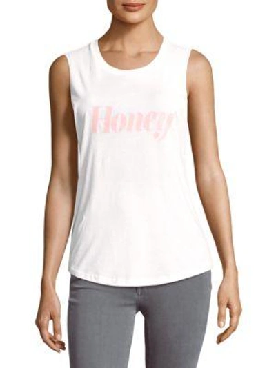 Shop Chrldr Honey Cotton Muscle Tee In White