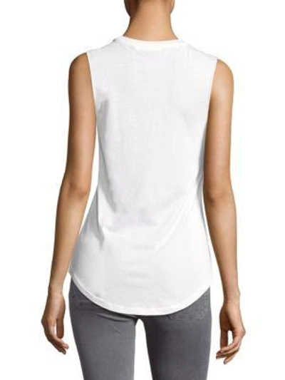 Shop Chrldr Honey Cotton Muscle Tee In White
