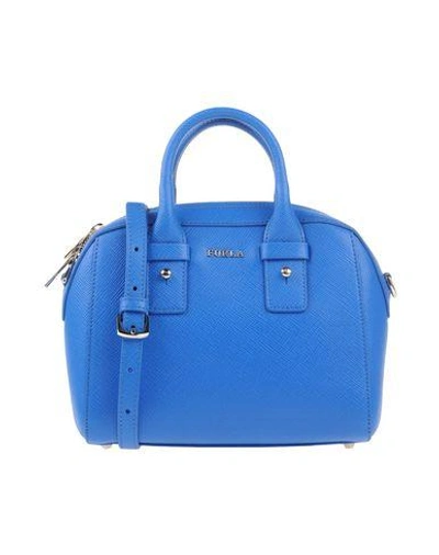 Shop Furla Handbags In Blue