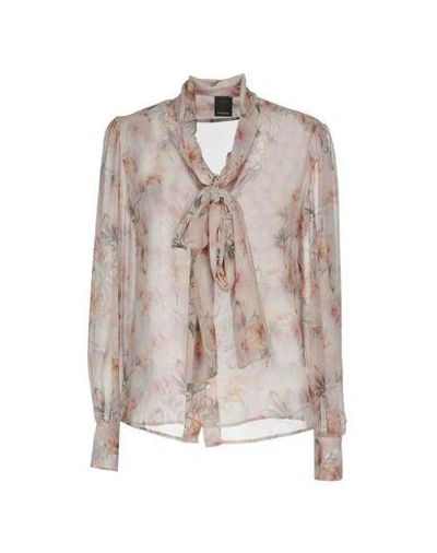 Shop Pinko Shirts & Blouses With Bow In Pink