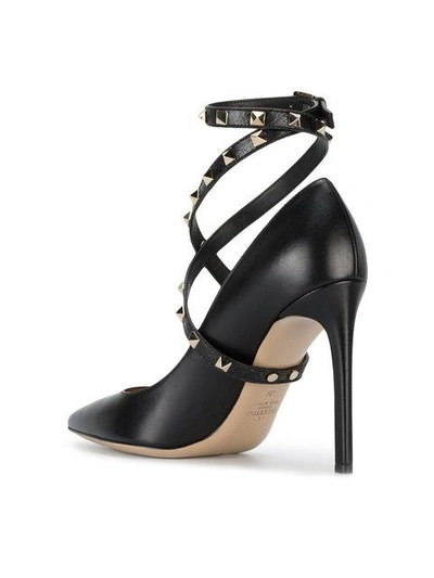 Shop Valentino Garavani Rockstud Pumps In Black