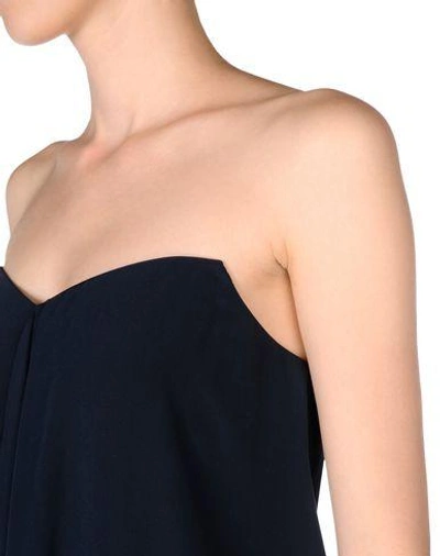 Shop Tibi Midi Dresses In Dark Blue