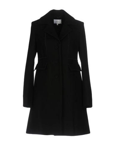Shop Carven Coat In Black