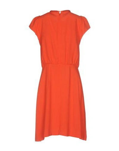 Shop Pinko Woman Mini Dress Orange Size 6 Viscose