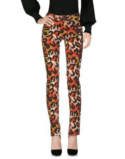 Shop Just Cavalli Casual Pants In Rust