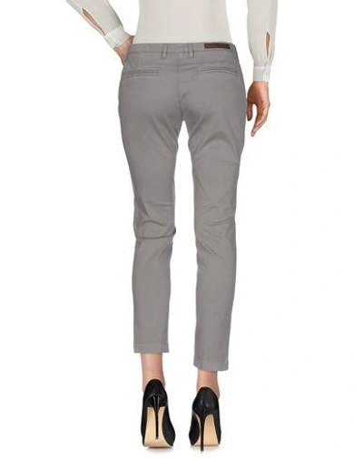 Shop Eleventy Woman Pants Grey Size 30 Cotton, Elastane