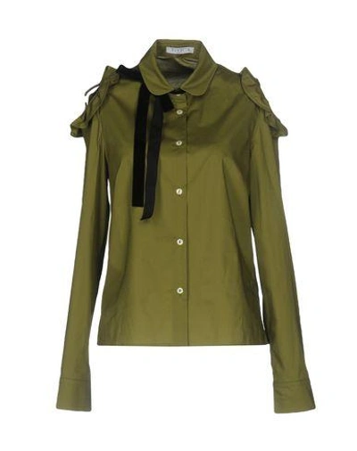 Vivetta Solid Colour Shirts & Blouses In Military Green