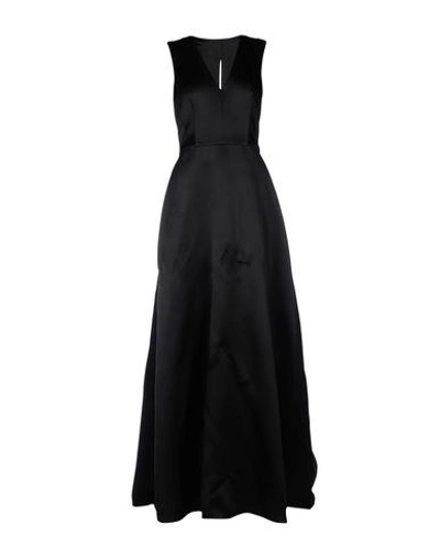 Alberta Ferretti Long Dress In Black