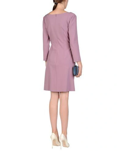 Shop Alberta Ferretti Short Dress In Pastel Pink