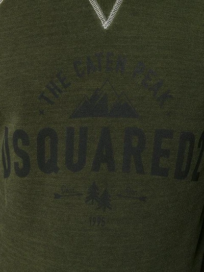 Shop Dsquared2 Caten Peak Logo Print Sweatshirt