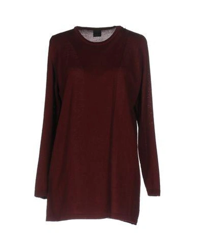 Shop Pinko Woman Sweater Burgundy Size S Acrylic, Wool In Red