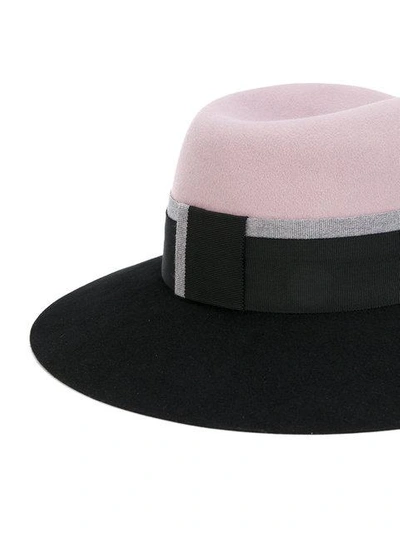Shop Maison Michel Colour Block Hat