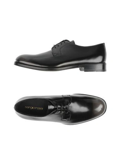 Shop Sergio Rossi Lace-up Shoes In Black