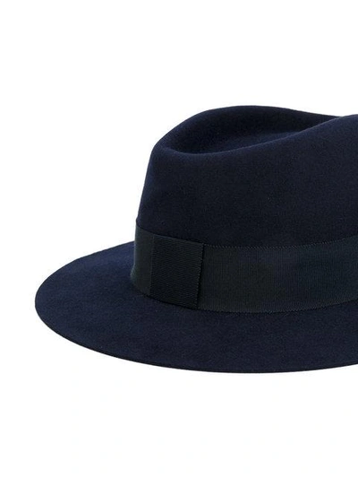Shop Maison Michel Andre Felt Hat In Blue