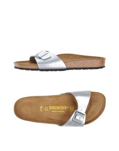 Birkenstock Sandals In Silver