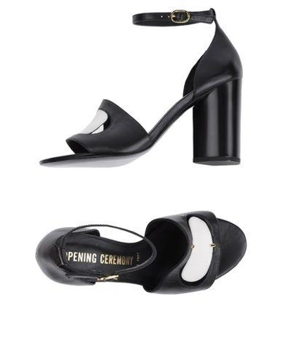 Shop Opening Ceremony Sandals In Black