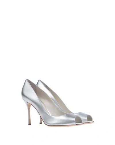 Shop Sergio Rossi Pump In Silver