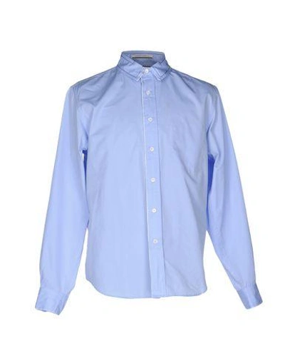 Shop Andrea Pompilio Solid Color Shirt In Sky Blue