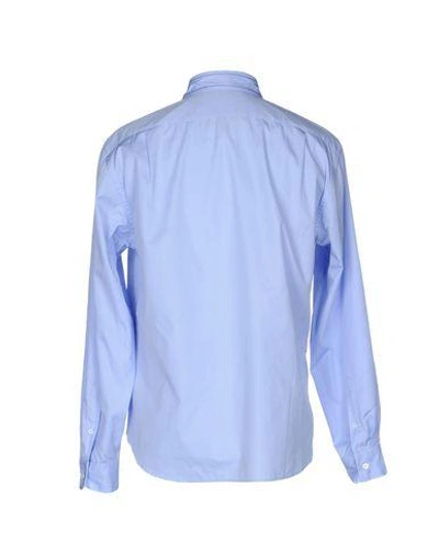 Shop Andrea Pompilio Solid Color Shirt In Sky Blue