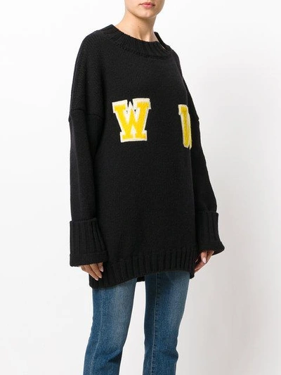 Shop Off-white Oversized Ww Sweater
