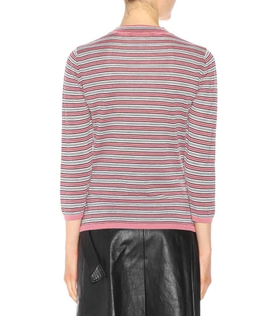 Shop Marni Wool And Silk Sweater In Multicoloured