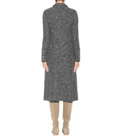 Shop Isabel Marant Étoile Overton Boucle Coat In Green